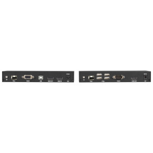 Black Box KVXLCHF-100-SFP-BUN1 KVM Extender Kit Bundle, 4K, HDMI, USB 2.0, Serial, Audio, Local Video